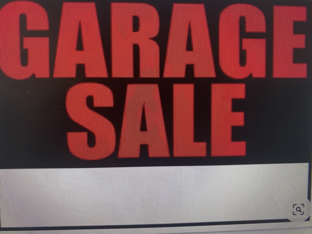 Garage Sale 1